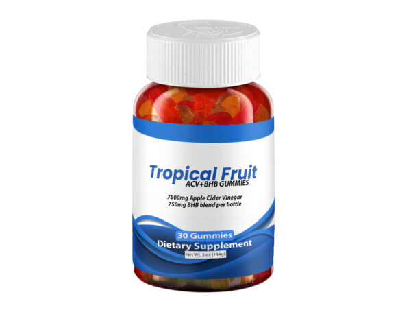 Tropical Fruit ACV+BHB Gummies - 1 Bottle